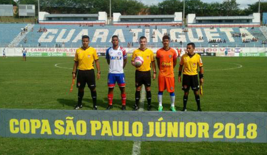 Bahia encara Taubaté-SP nesta sexta (12) pela 2ª fase da Copa São Paulo Junior